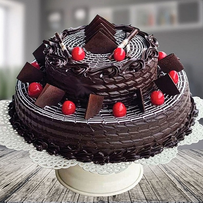 2 Tier Chocolate Truffle Cake