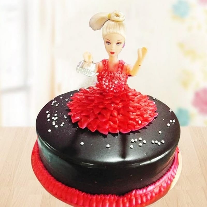 Chocolaty Barbie Cake