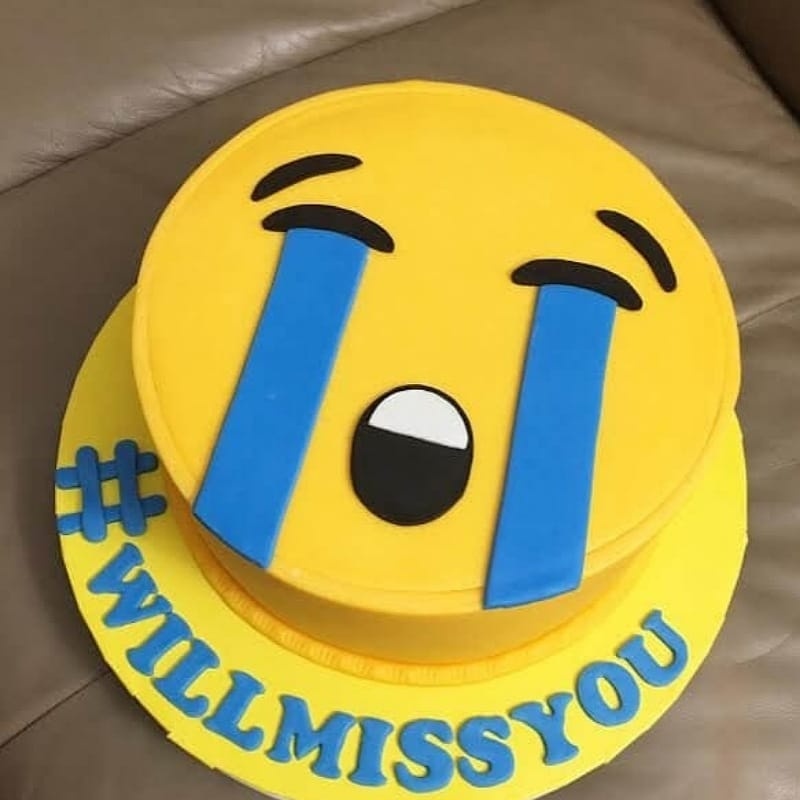 Crying Emoji Cake