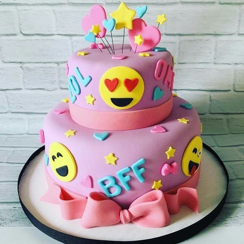 Emoji Birthday Cake