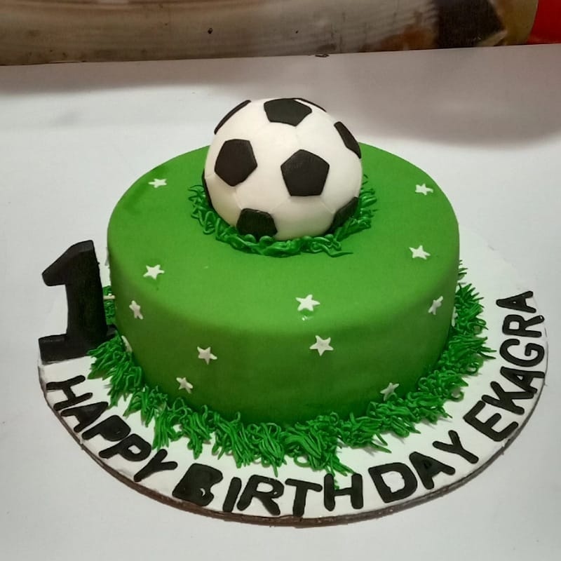 Soccer Theme Birthday Cake