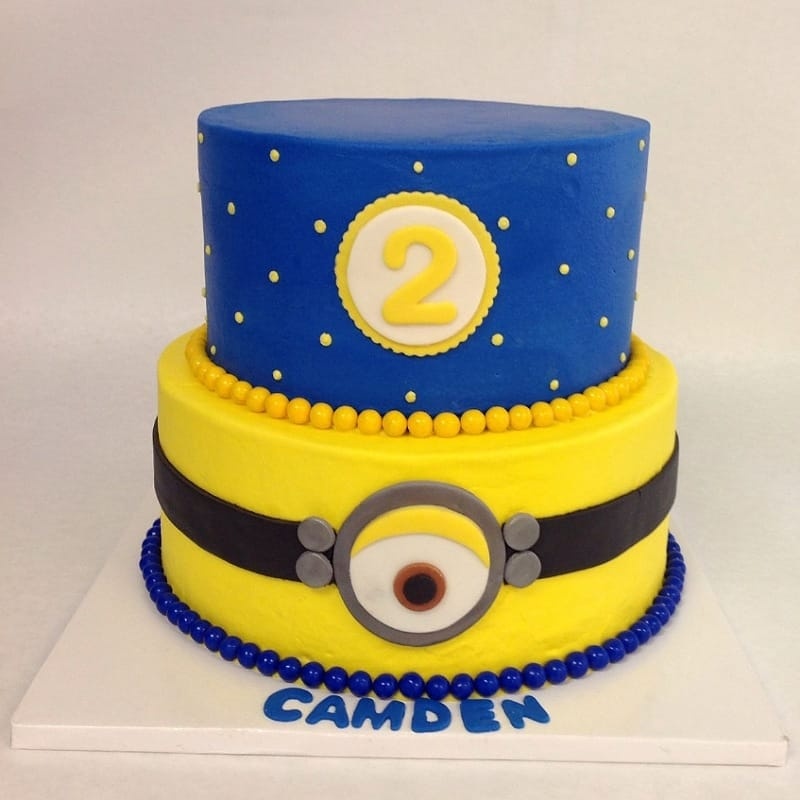 Lovable Minion Theme Cake