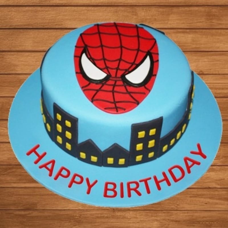 Spiderman Theme Cake