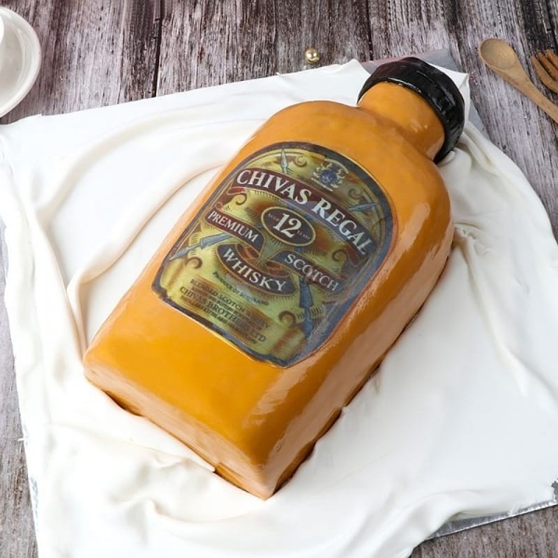 Chivas Regal Bottle Cake