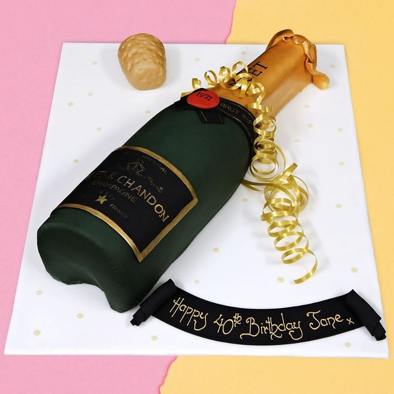 Moet Champagne Fondant Cake