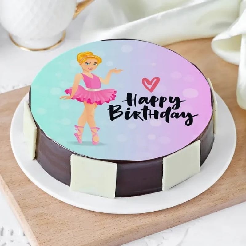 Barbie Doll Photo Cake