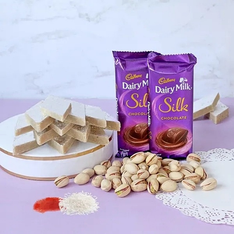 Dairy Milk Silk With Kaju Katli & Pistachios