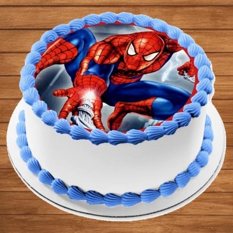 Spiderman Personalized Cream Cake