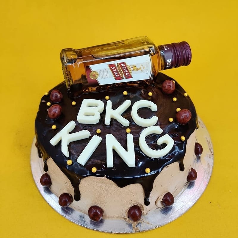 Royal Stag Theme Chocolate Cake