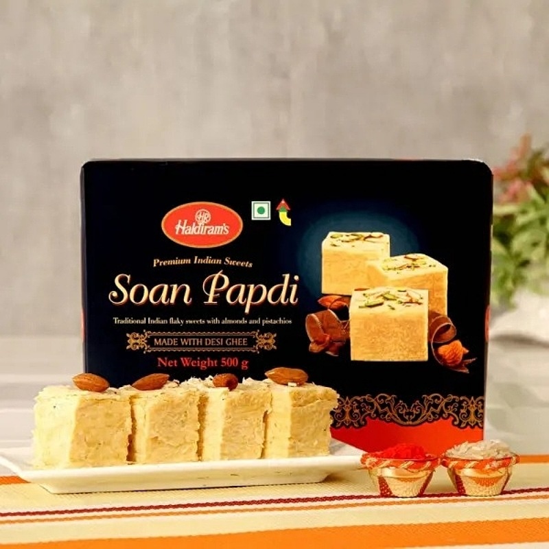 Soan Papdi with Roli Chawal