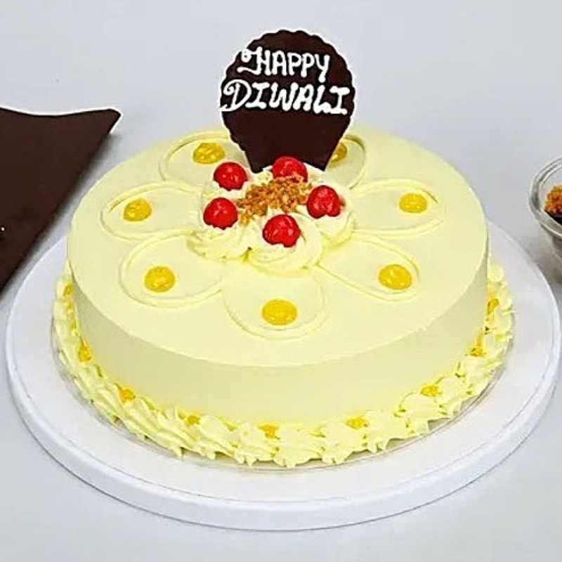 Butter Scotch Diwali Cake