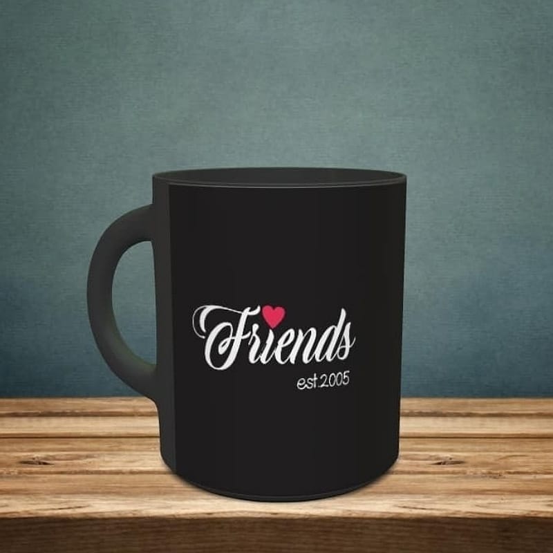 Friends Personalized Black Mug