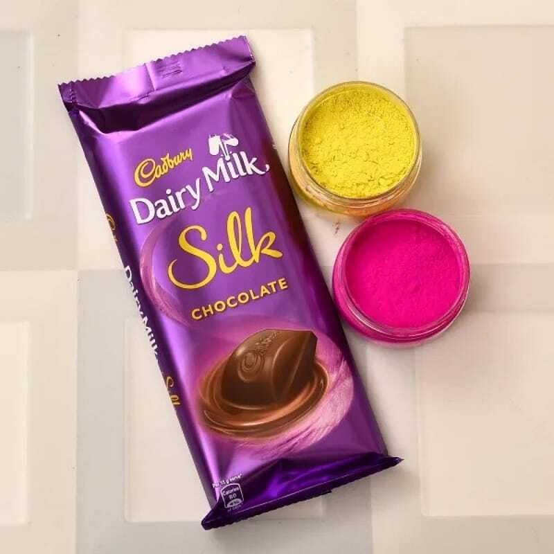 Cadbury Dairy Milk Silk With Gulal