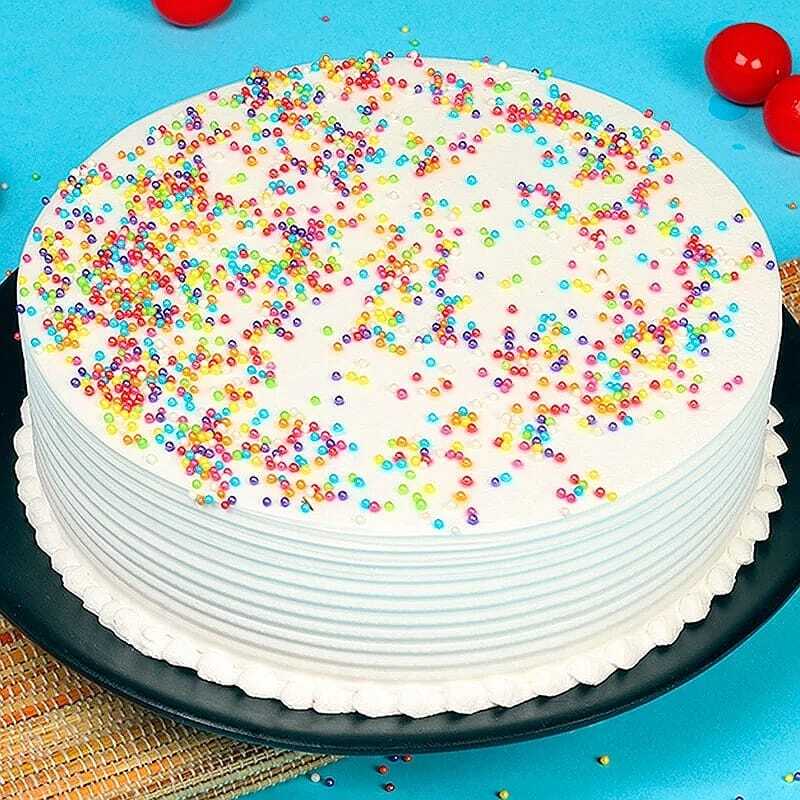 Vanilla Sprinkles Cake Holi Gifts