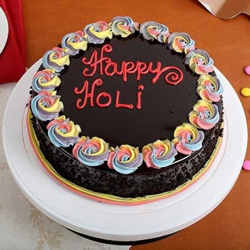 Chocolate Holi Cake