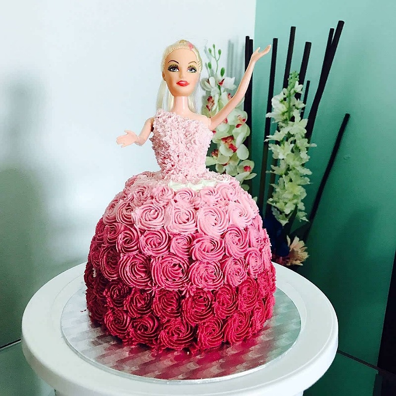 Delicious Barbie Doll Cake