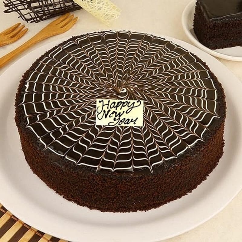 Chocolaty New Year Cake