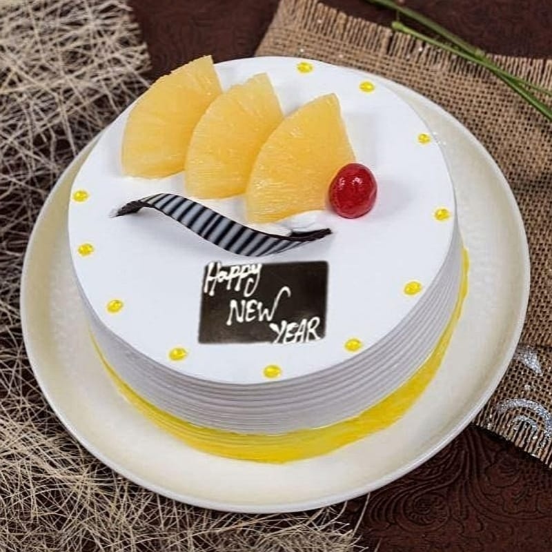 Tempting Pineapple New Year Cake