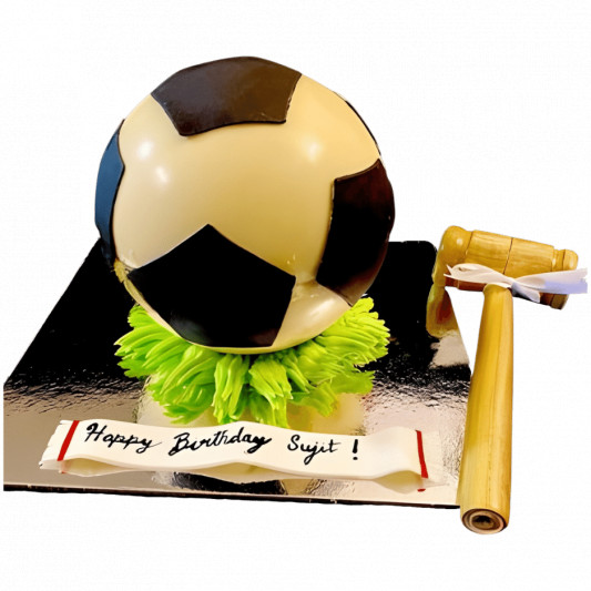 Football Pinata Cake