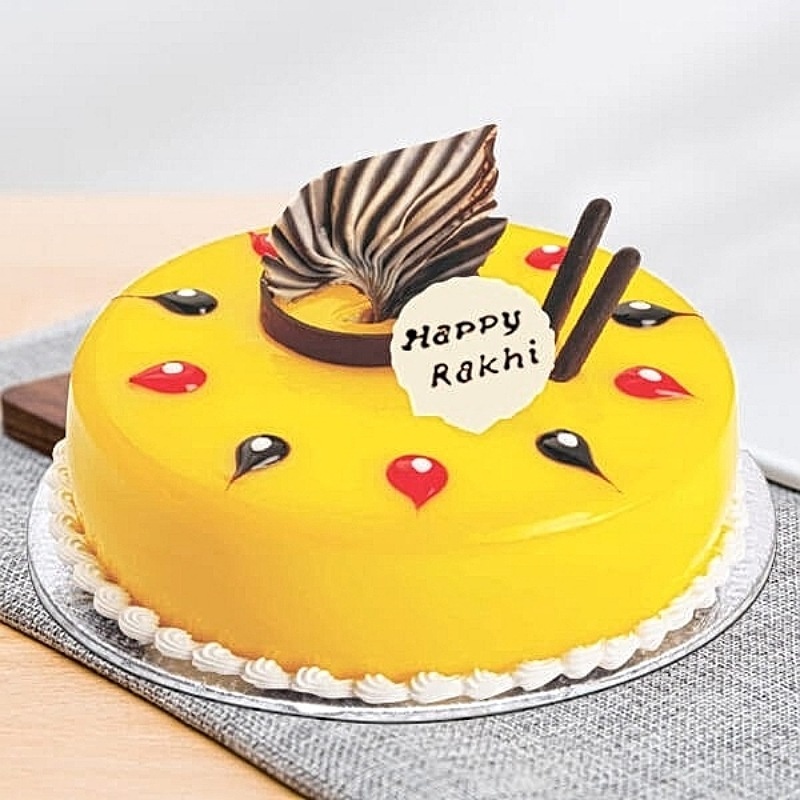 Captivating Pineapple Rakhi Cake