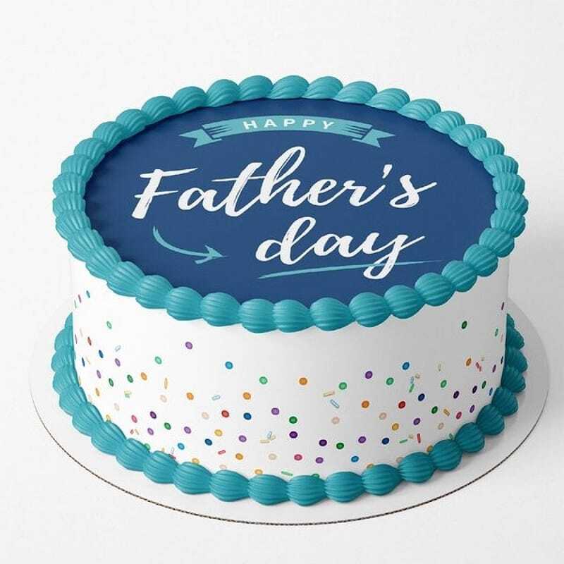 Happy Father's Day Vanilla Cake