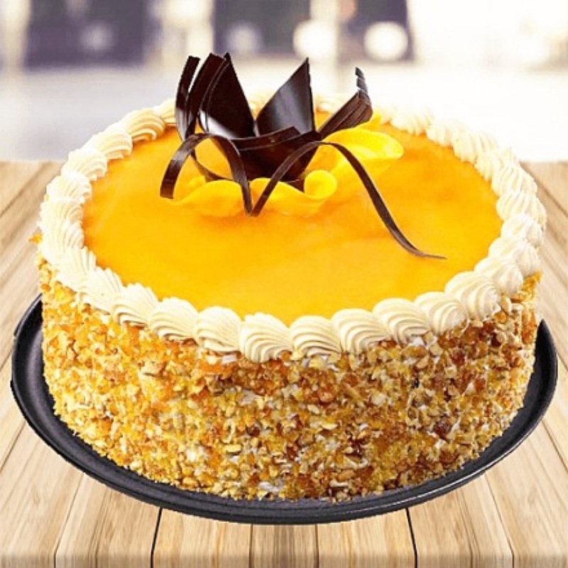 Decorative Butterscotch Cake