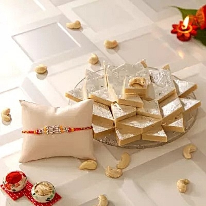 Kaju Katli Rakhi Hamper