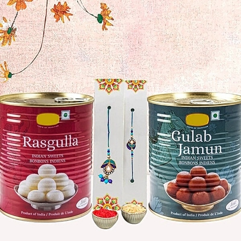 Elegant Bhaiya Bhabhi Rakhi Hamper