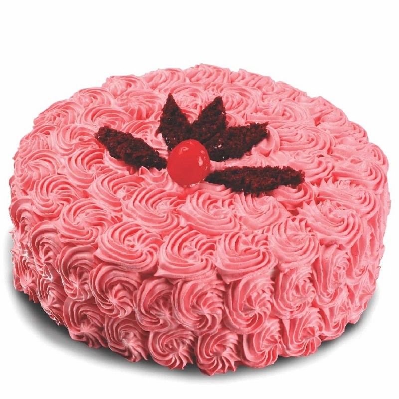 Floral Red Velvet Cake